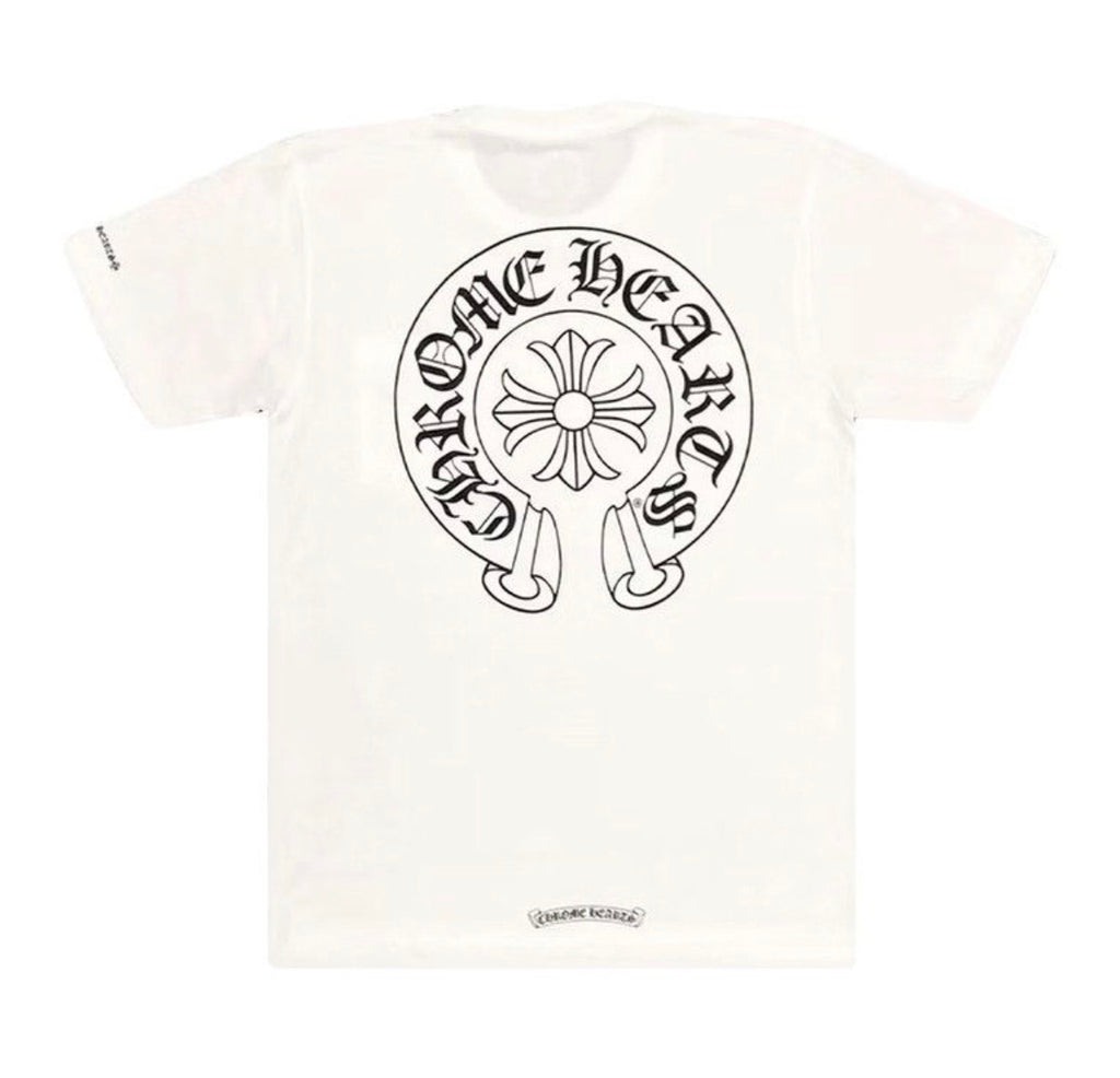 CHROME HEARTS | חולצה קצרה - לבנה