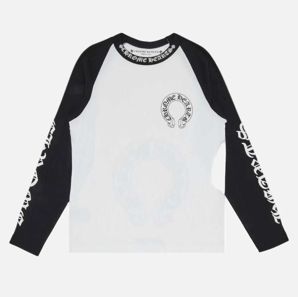 CHROME HEARTS | חולצה ארוכה - שחורה/לבנה