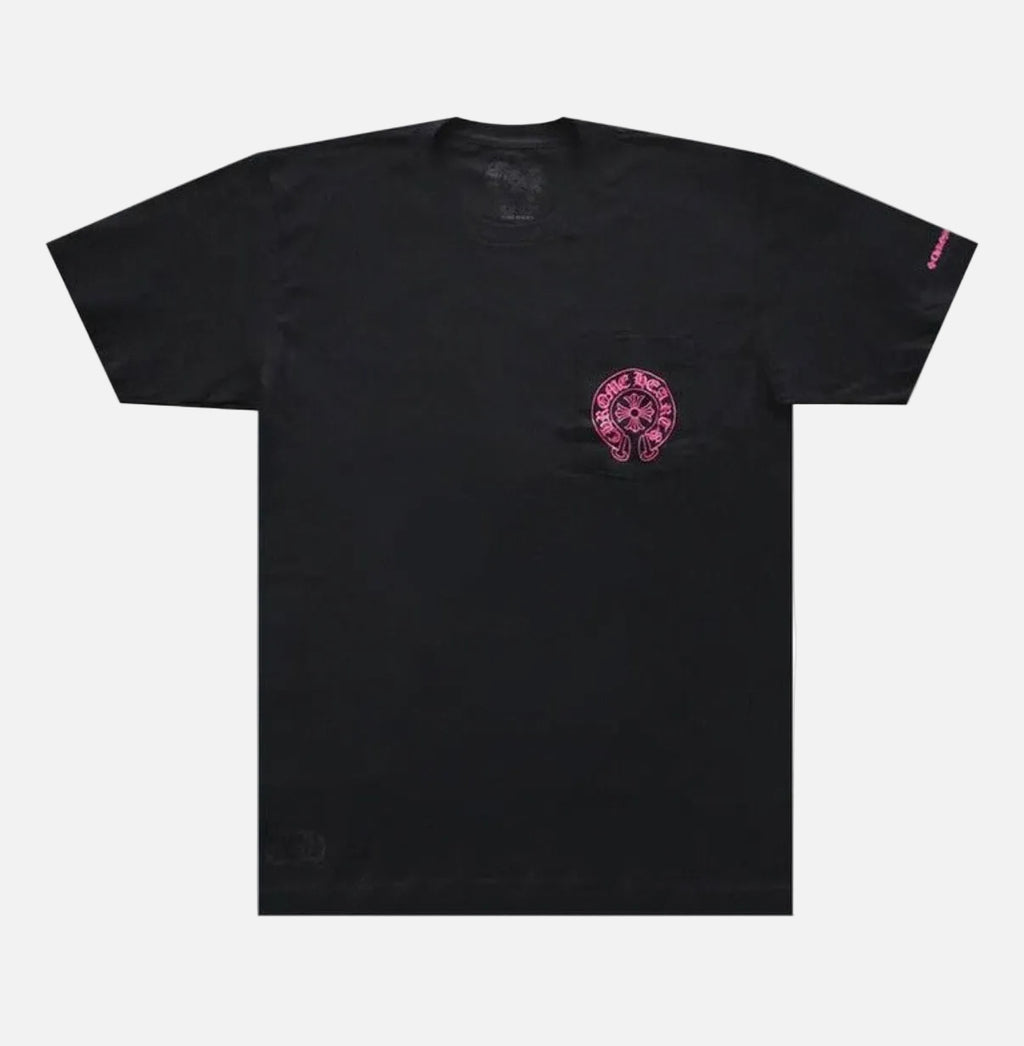 CHROME HEARTS | חולצה קצרה - שחורה/ורודה