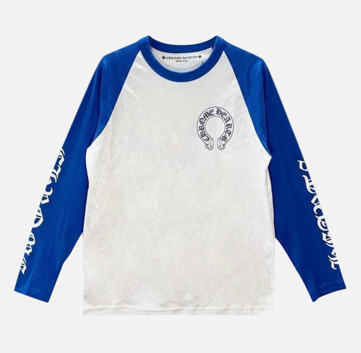 CHROME HEARTS | חולצה ארוכה - כחולה/לבנה
